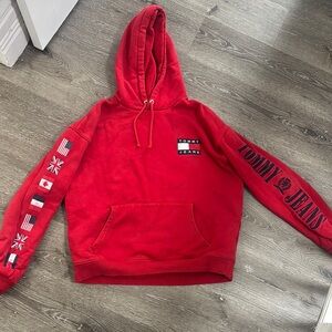 Tommy Jeans Red Hoodie